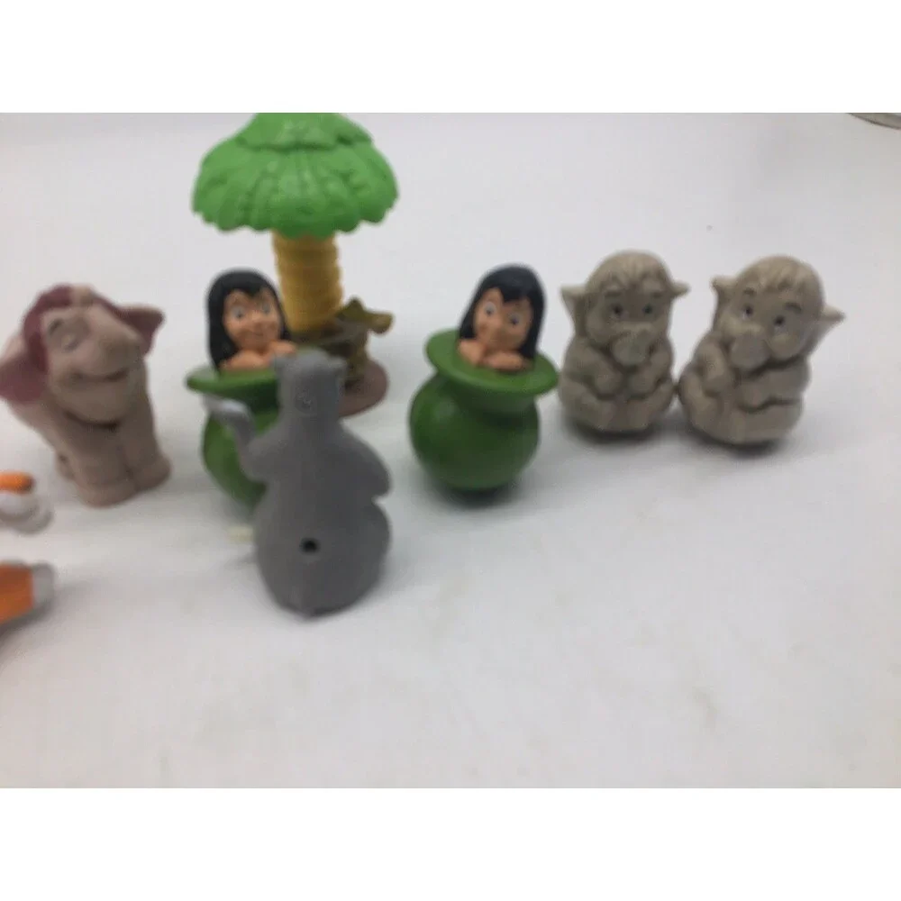80s 90’s The Jungle Book McDonalds Toy Figures Lot Of 8 Cake Toppers Vintage